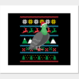 Ugly Christmas Pigeon Posters and Art